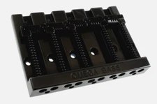 Black OMEGA Grooved Badass V Style 5-string Bass Guitar Bridge BB-3361-003