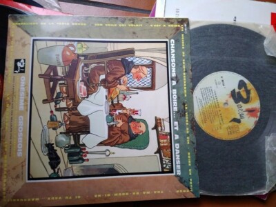LP 10'' 25CM ONESIME GROSBOIS SON ORCHESTRE CHANSONS A BOIRE ..ET A DANSER EX++