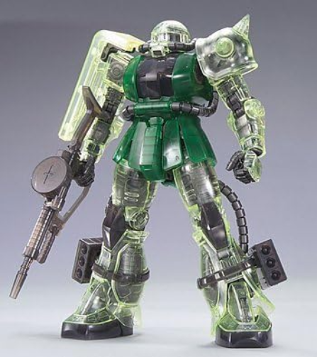 BANDAI MG 1/100 MS-06J ZAKU II Ver 2.0 CLEAR COLOR Ver Model Kit