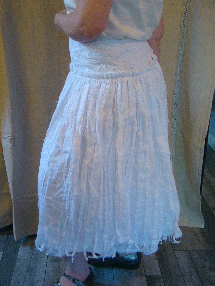 Jupon Ewa I Walla Taille XS - Blanc, Style Maxi, Occasion Très Bon état