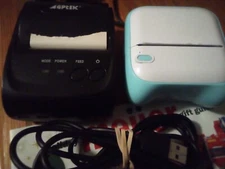 2 mini thermal printers / receipt printers AGPTEK SC28 & TURQUOISE BRAND?