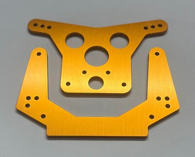 Dhawk CNC Aluminum Shock Towers Gold for Team Associated RC10 Classic Gold Pan