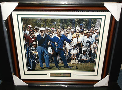 BEN HOGAN ARNOLD PALMER MASTERS CHAMPION 1966 GOLF LEGENDS 16X20 PHOTO FRAMED 