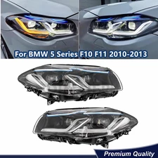 LED Headlights Assembly For 2010-2013 BMW 5-Series F10 F11 Xenon W/AFS 528i 535i