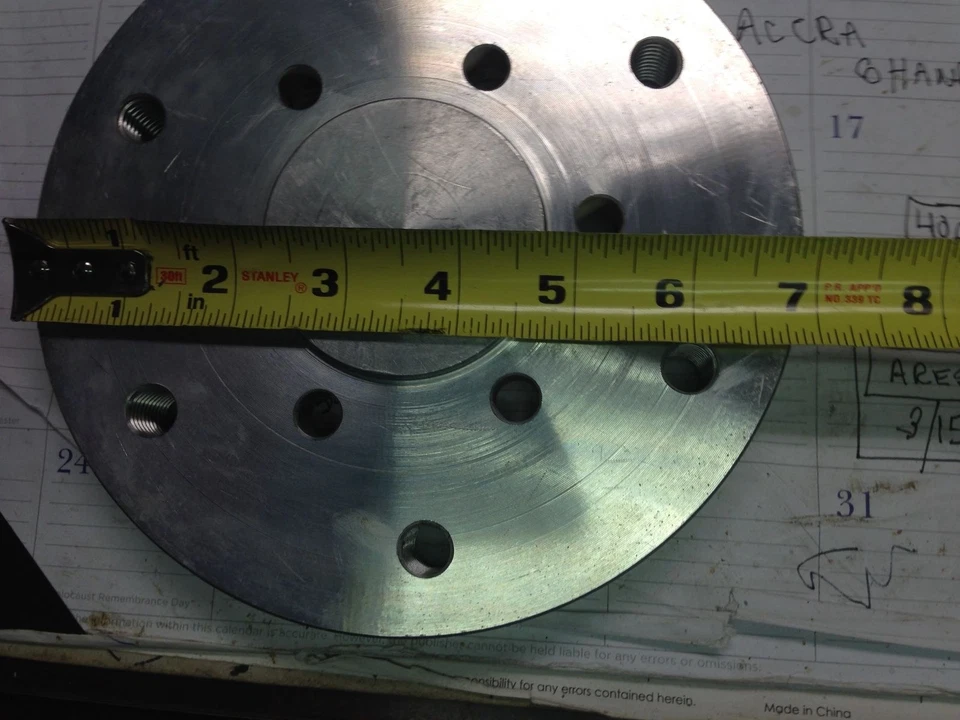 ALUMIMUM FAN SPACER DIESEL GENERATOR SET  TO ADAPT LARGE FAN TO DIESEL AND GAS - Image 4 of 4