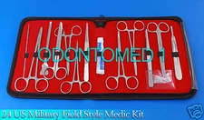 24 US Military Field Style Medic Instrument Kit - Medical Surgical Nurse DS-888