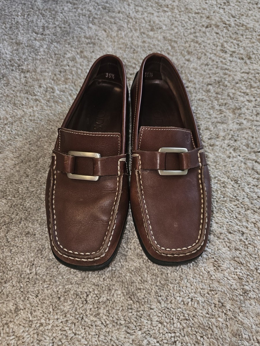 Tod\'s Brown Leather Buckle Loafers Woman BROWN Loafers in Leather XXW34L0JO10AKT41S003 | Tods main image 4