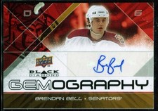 2008-09 Black Diamond Gemography #GBB Brendan Bell Autograph Card Auto 