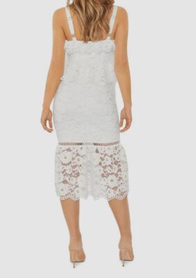 white midi dress size 12 Ayda Midi Dress