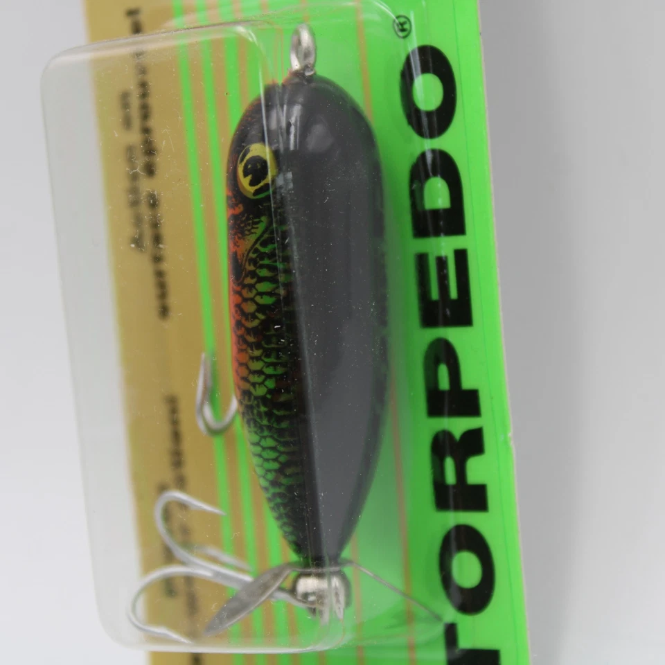 Señuelo de pesca Heddon Tiny Torpedo X0360LC natural percha superior NOS 2 pulgadas Foto 3 de 4