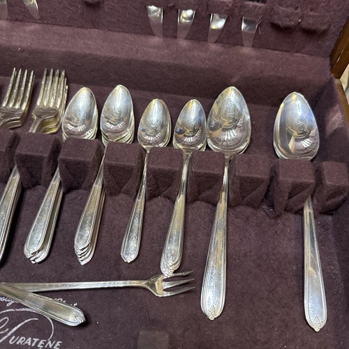 Longchamps Chaumont 54 Piece Silverplate Set Prestige Plate Oneida Service for 8 - Picture 4 of 15