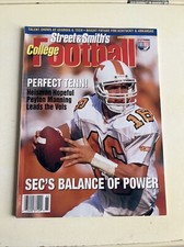 1996 Peyton Manning Street & Smiths College Football Magazine Tennessee