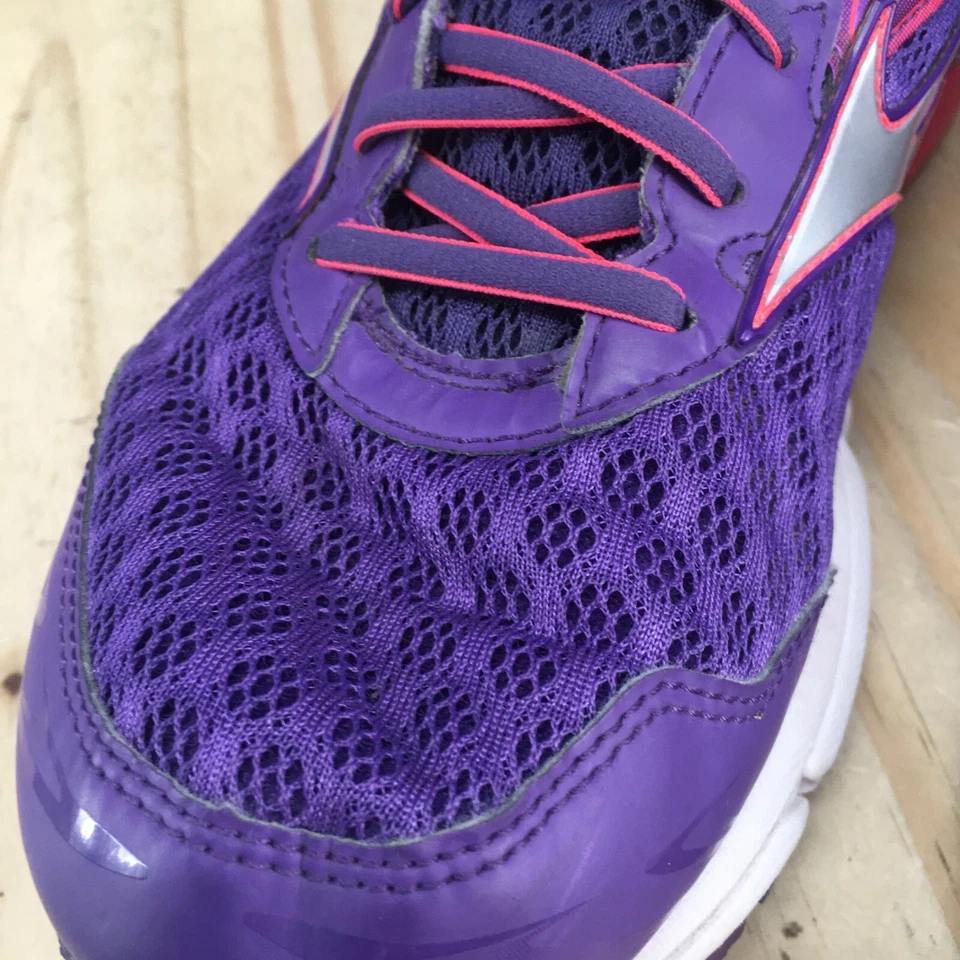 Mizuno Shoes Womens 10 Wave Inspire 12 Running Sneakers Purple Low Top Lace Up - Image 4 of 4