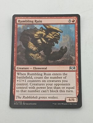 Magic the Gathering Einzelkarte Rumbling Ruin bespielt