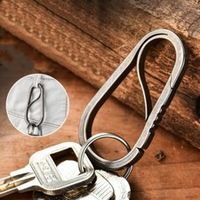 Titanium Alloy Keychain Carabiner Outdoor Connector Key Rings EDC Storage Tools