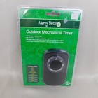 Merry & Bright Outdoor Mechanical Timer Single Outlet Dusk-Dawn, 2-8 Hours #7845