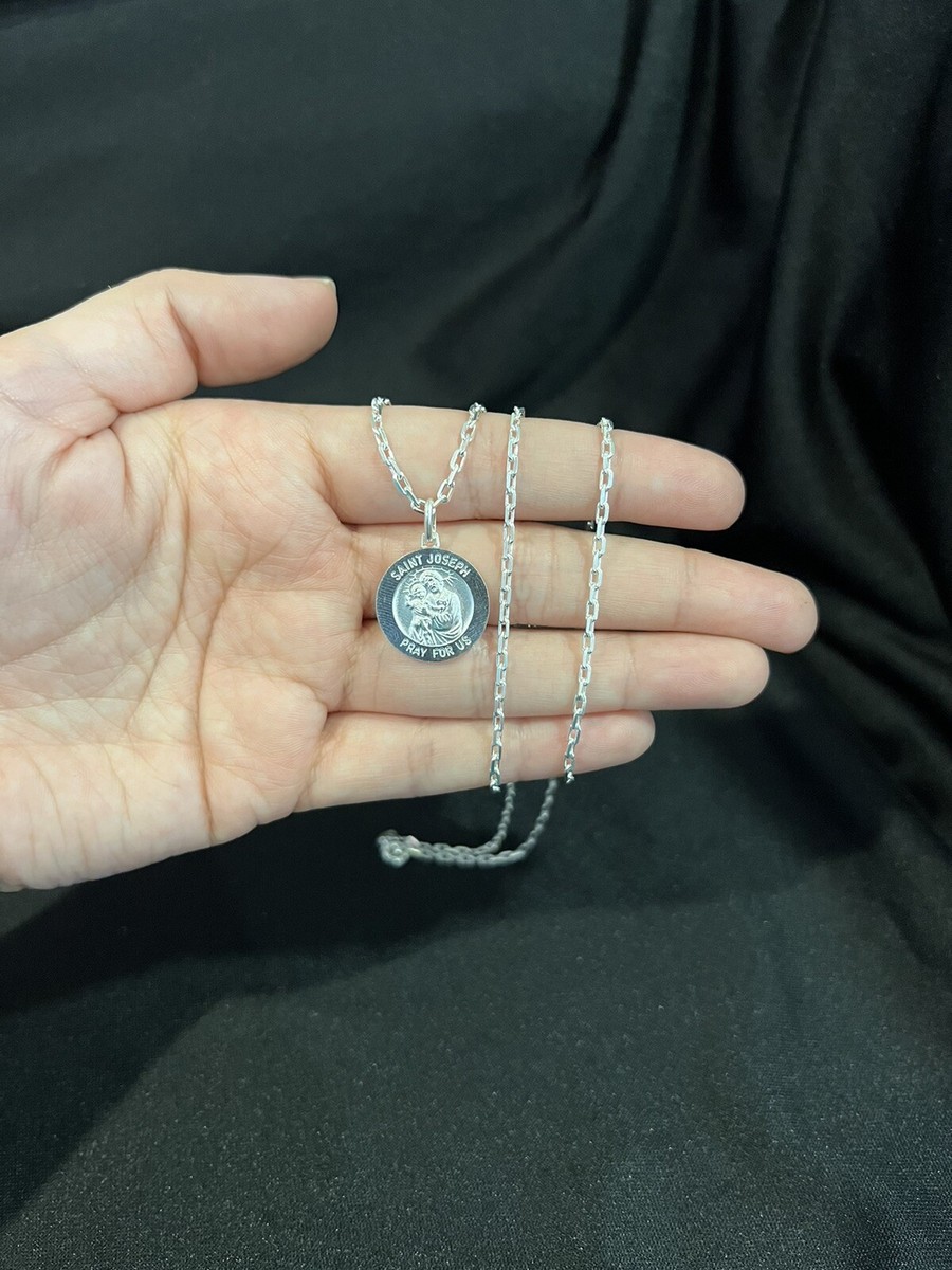 925 Sterling Silver Men Women St Joseph San Jose Medal & Forz
