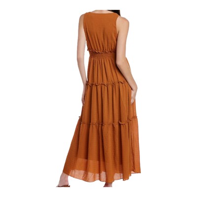 Taylor Tiered Rust Cinamon Sleeveless Flowy Boho Cottagecore Maxi Dress Sz L | eBay Taylor Tiered Rust Cinamon Sleeveless Flowy Boho Cottagecore Maxi Dress Sz L | eBay