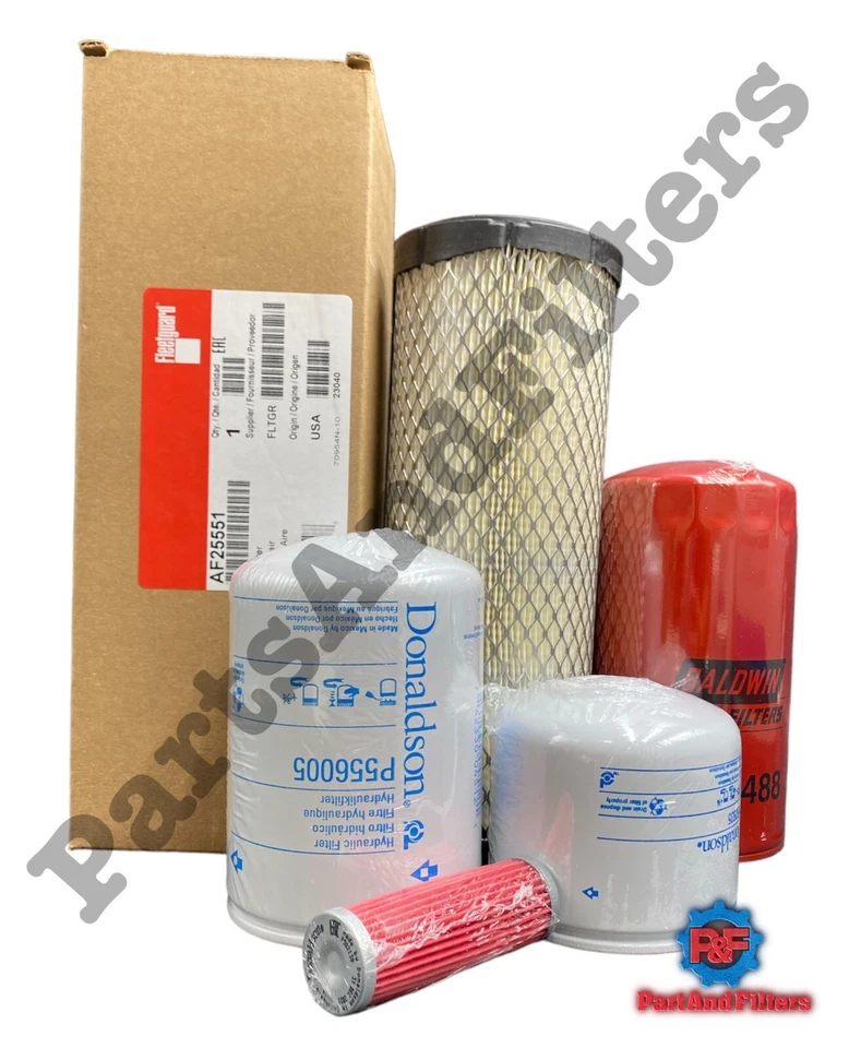 KIT FILTRO SERVICIO PARA TRACTOR KIOTI CK2510 HST ACEITE AIRE COMBUSTIBLE HIDRÁULICO Foto 2 de 2
