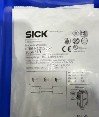 Brand new  Sick GTB6-N1212S37 Photoelectric sensorsr  shipping  Via Fedex or DHL