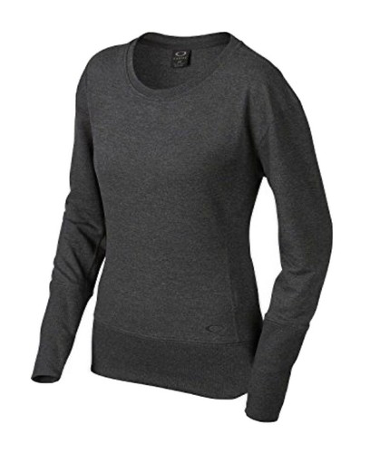 New Oakley Long Sleeve Fleece Womens Cree Sweatshirt Gym Top Workout Size Large - 第 1/2 張圖片