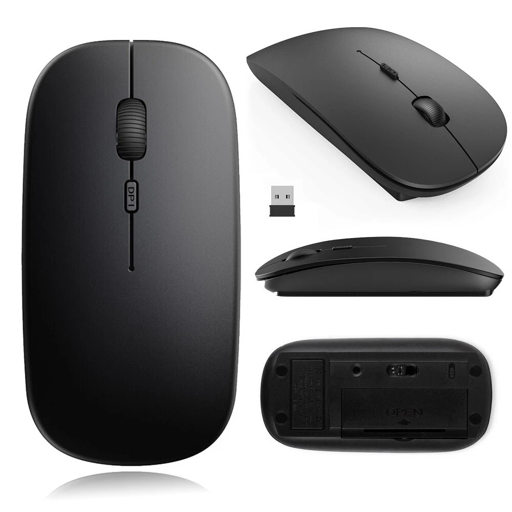 Slim 2.4 GHz Wireless Cordless Mouse Mice Optical Scroll For PC Laptop Computer