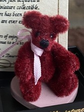World of Miniature Bears Miniature Artist Designed 1..25  Tiny Raspberry Bear