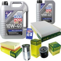 Mann Inspektionspaket 6L Liqui Moly 10W-40 FüR Audi A6 Avant 2.5 TDI 100