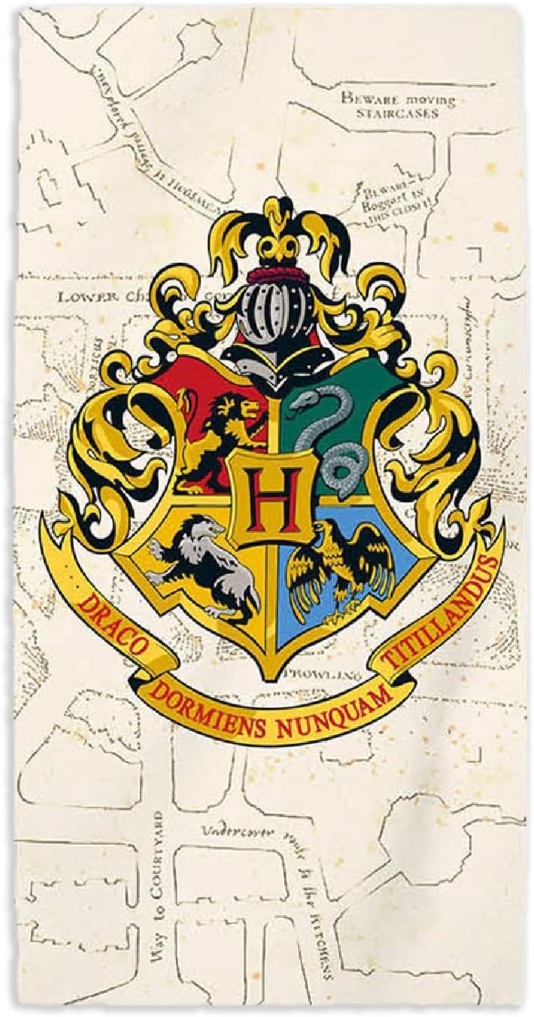 Гарри Поттер в ХОГВАРТСЕ на КАРТЕ Страндтух 70x140 см МОДА Великобритании