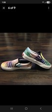 VANS Classic Slip-On Rainbow Pride Shoes Women's Size 7.5 Men's 9 NEW!