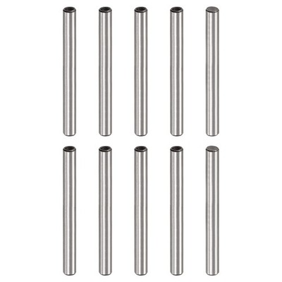 M3 Internal Thread Dowel Pin 10pcs 5x45mm Chamfering Flat Carbon Steel Pin
