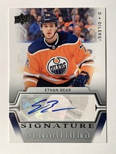 2019-20 UD Signature Sensations ETHAN BEAR Auto Card# SS-EB