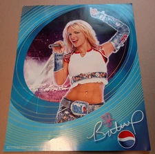14" RARE Britney Spears Pepsi Advertising Poster