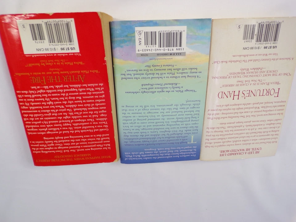 Six Book Lot By Luanne Rice (3) Belva Plain (3) Six Great Stories G25 Foto 3 de 4
