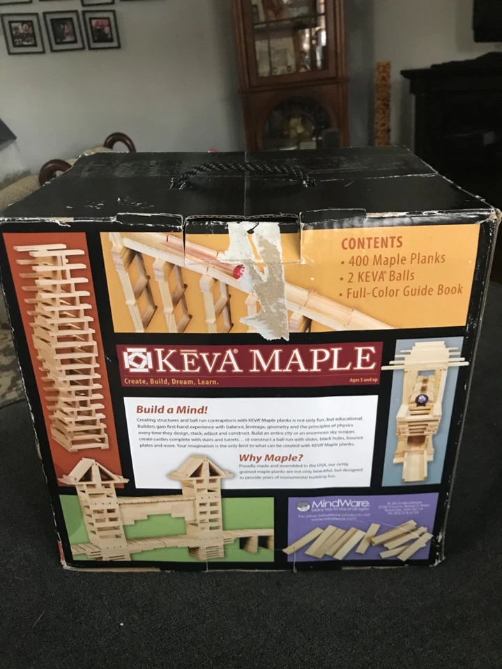 KEVA Maple 400 Plank Set MindWare Create, Build, Dream, Learn! Engineer to Art - Image 3 of 4