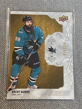 2019-20 Upper Deck Engrained #26 Brent Burns #/299 San Jose Sharks