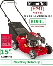 new MOUNTFIELD HP41 Push Petrol 15" Lawnmower 297411043/M21 - 8008984844964