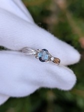 18ct White Gold Natural Alexandrite Ring GemsTV COA