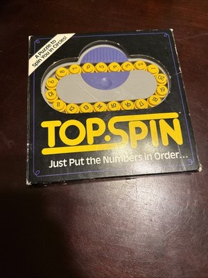 TOP SPIN Vintage Puzzle Brain Teaser Numbers Game Toy Binary Arts 