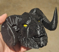 Ram Head Ornament With Yellow Eyes - Fits Dodge Ram Pickup Truck 1500 2500 3500