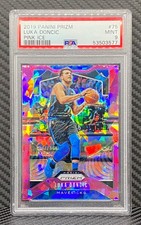 2019-20 Prizm Luka Doncic #75 Pink Ice PSA 9