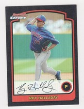 2003 BOWMAN CHROME REFRACTOR ROY HALLADAY TORONTO BLUE JAYS #97