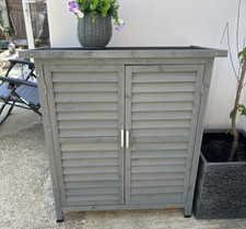 Small Wooden Shed Outdoor Storage Unit Tools Box Garden Patio Utility Cupboard