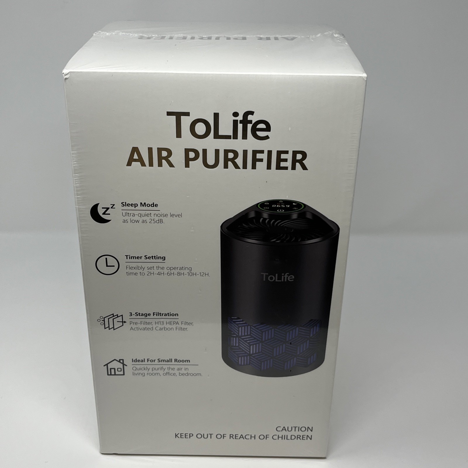 ToLife Bedroom Air Purifier HEPA Captures 99.97% Particles TZ-K1 Up to 250sq ft