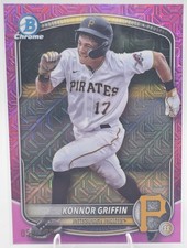 2025 Bowman Konnor Griffin #BCP-86 Chrome Prospects Mega Box Pink Refractor /199
