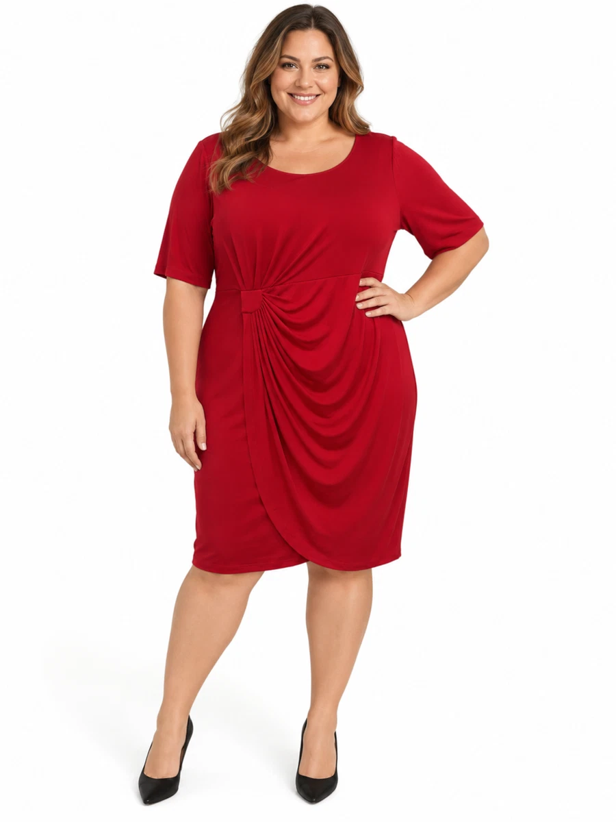 Connected Knee Length Party/Cocktail Plus Size Dresses for Women for sale