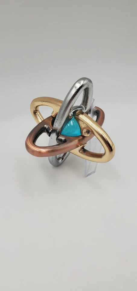 EZ Atom Metal Brainteaser Puzzle in Box with Solution Paper - Hawthorne Direct  - Image 3 of 4