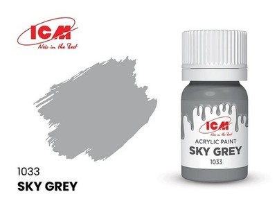 ICM 1033 - GREY Sky Grey bottle 12ml - Neu