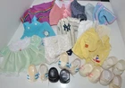 vintage Cabbage Patch Doll Clothes & Shoes Lot 1980s dress overalls +