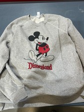 Disneyland Classic Mickey Mouse Crewneck Sweatshirt grey Size 3XL